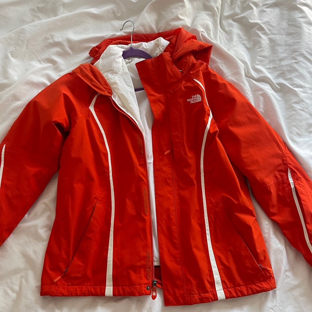 Orange 3-in-1 The North Face Jacket
